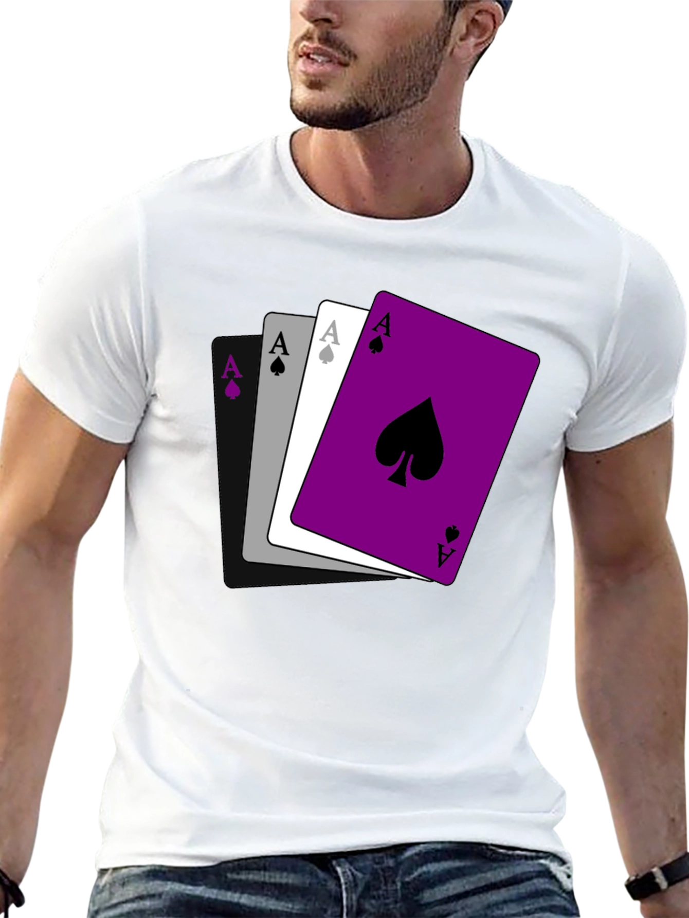 Ace Pride T-Shirt - Ace of Spades Asexual Shirt