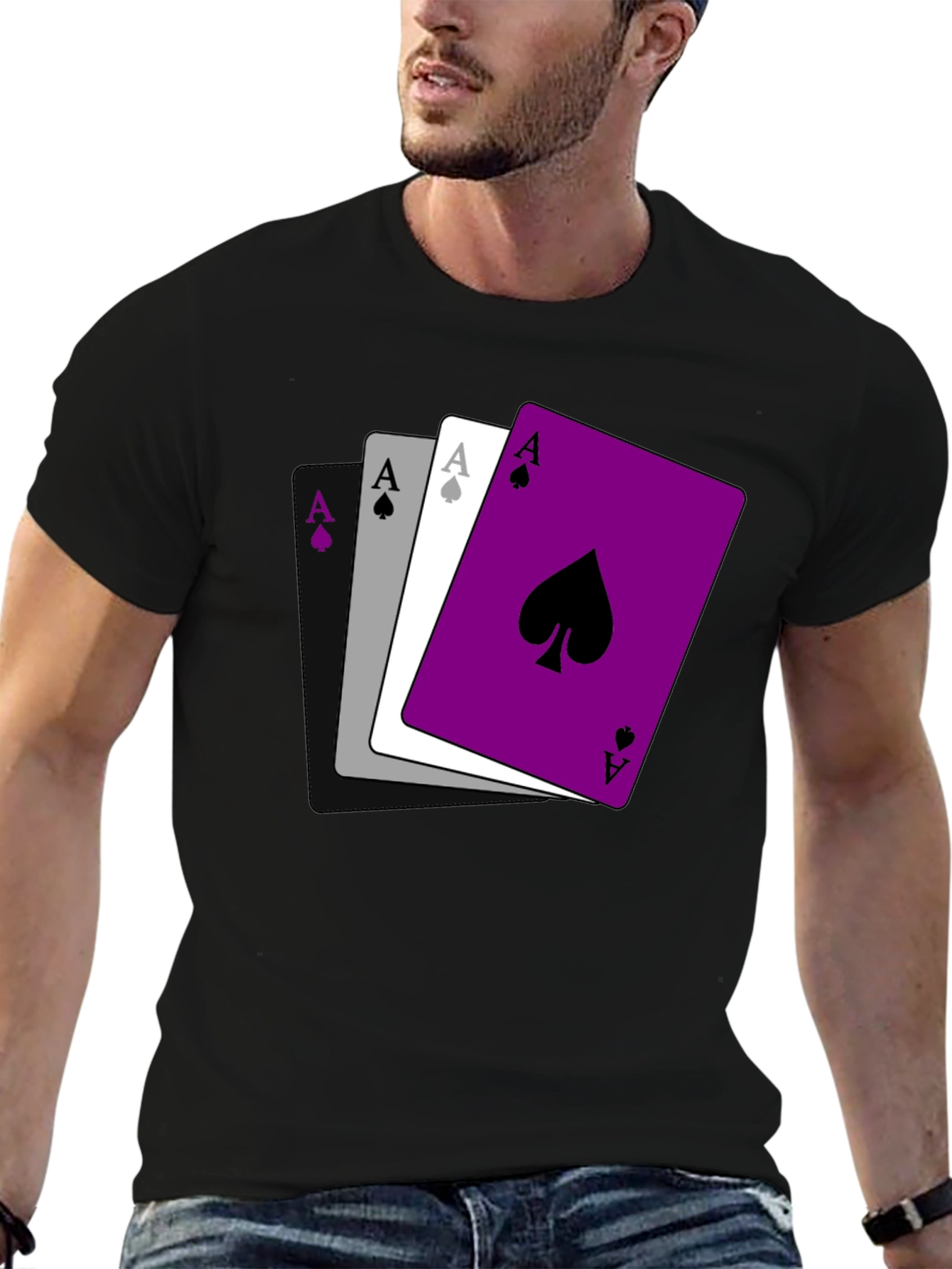 Ace Pride T-Shirt - Ace of Spades Asexual Shirt