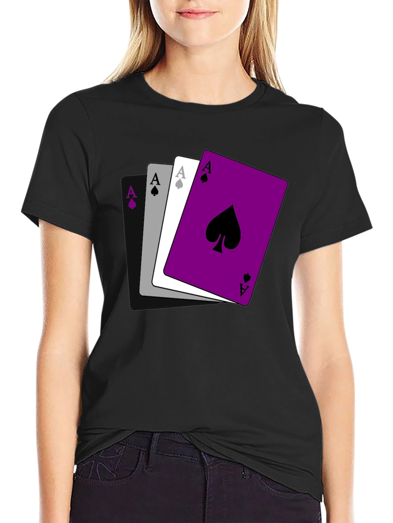 Ace Pride T-Shirt - Ace of Spades Asexual Shirt