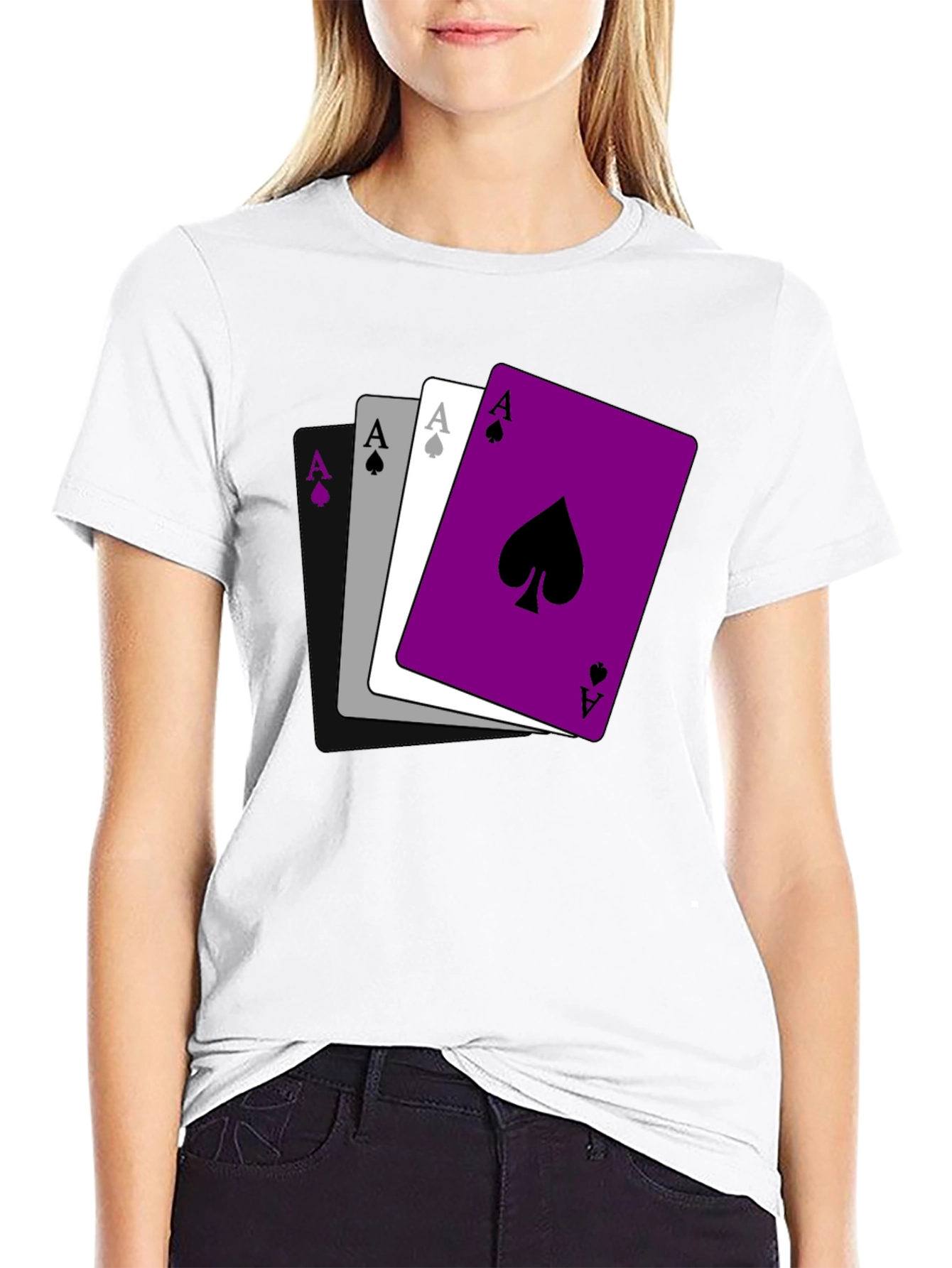 Ace Pride T-Shirt - Ace of Spades Asexual Shirt