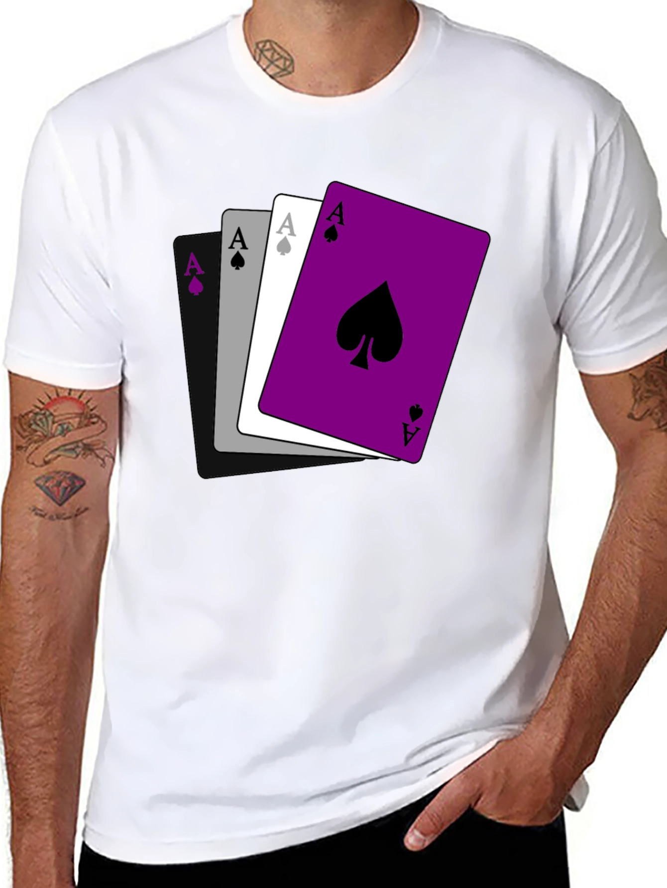 Ace Pride T-Shirt - Ace of Spades Asexual Shirt
