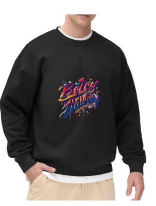 Vibrant Retro Lettering Crewneck