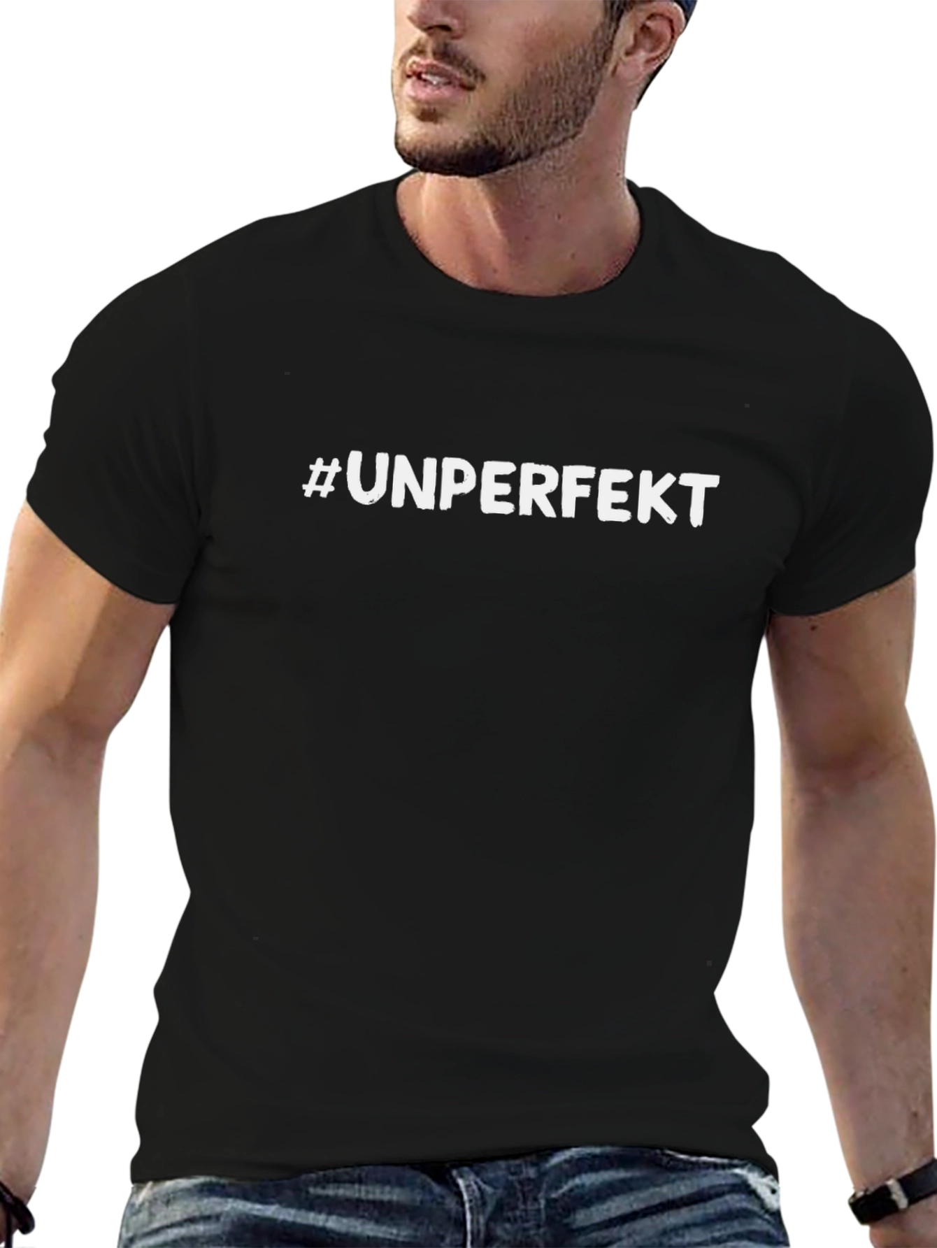 #Unperfekt Black T-Shirt