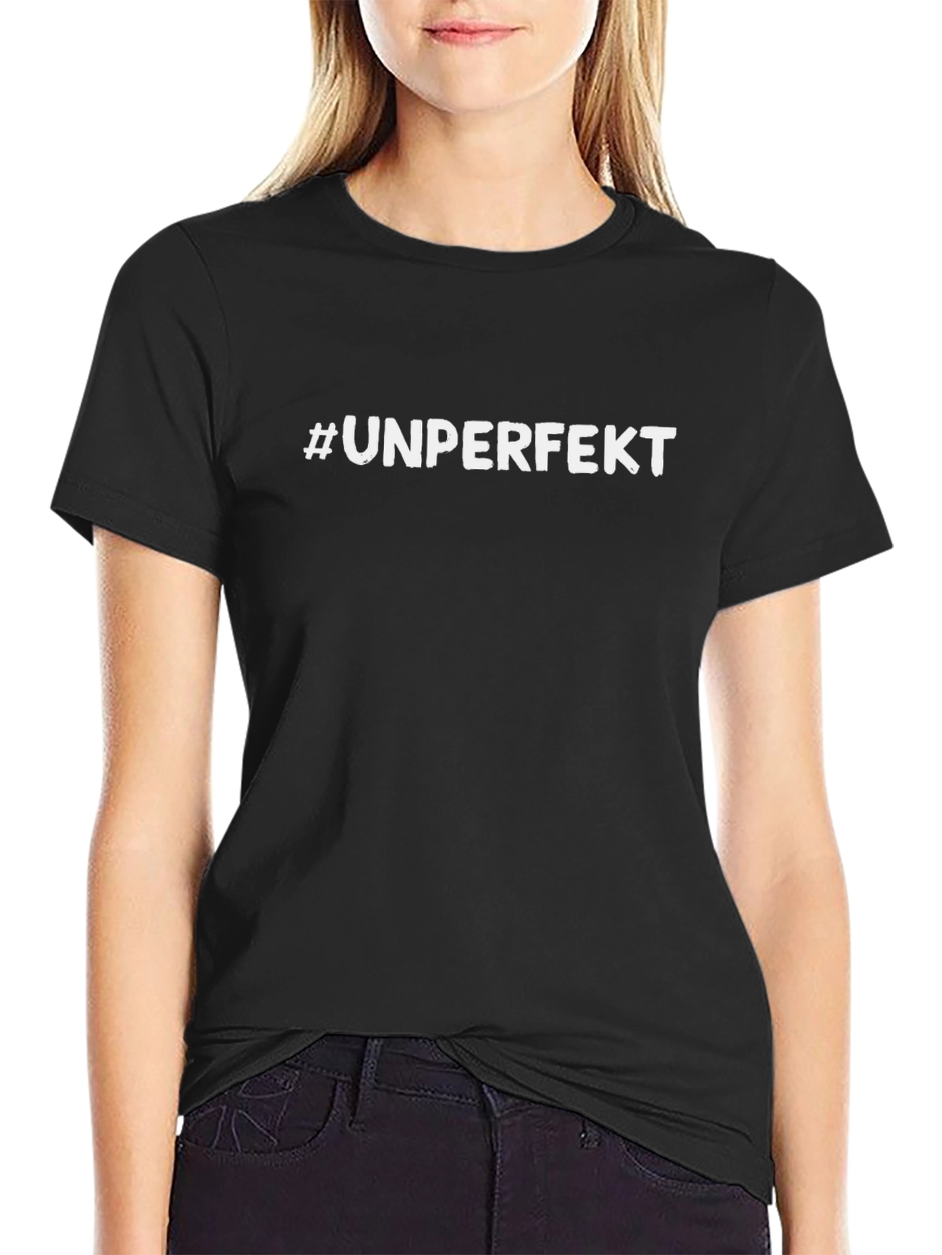 #Unperfekt Black T-Shirt