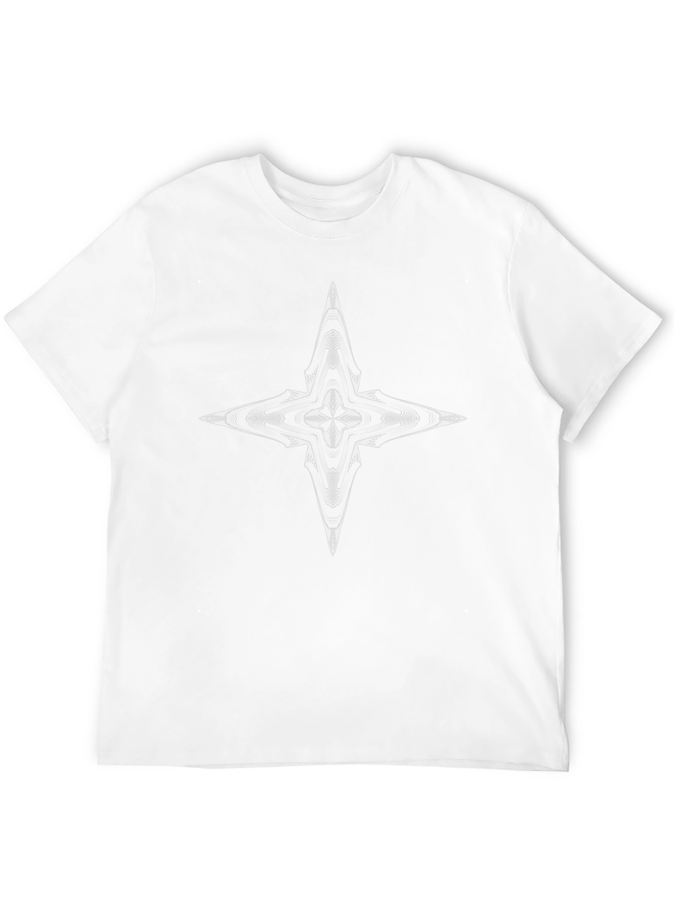 Abstract Star Graphic Black T-Shirt