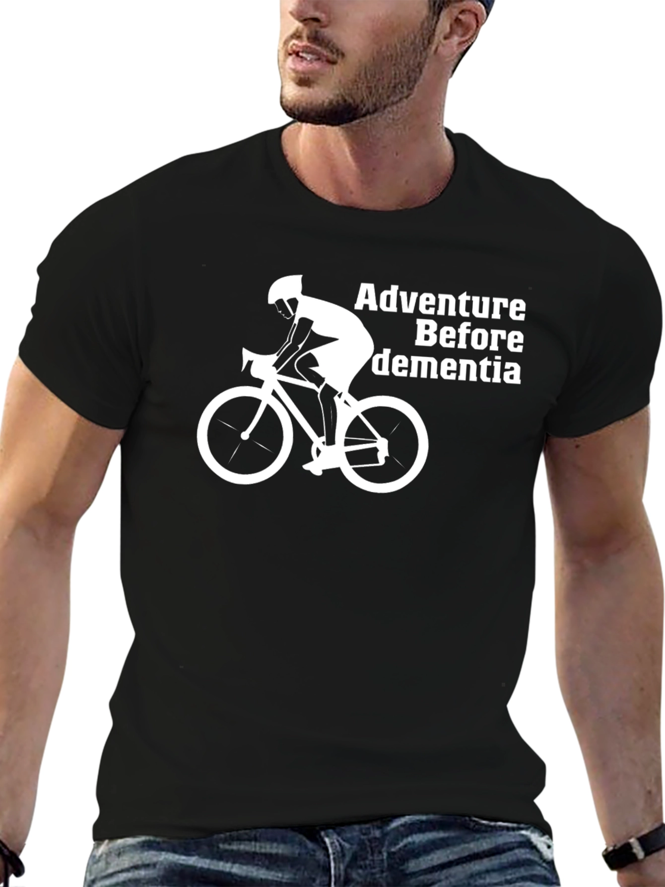 Adventure Before Dementia Black Graphic T-Shirt