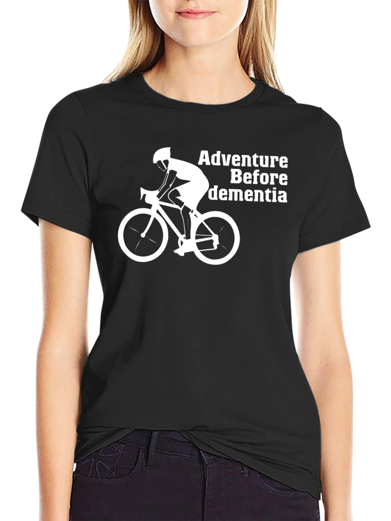 Adventure Before Dementia Black Graphic T-Shirt
