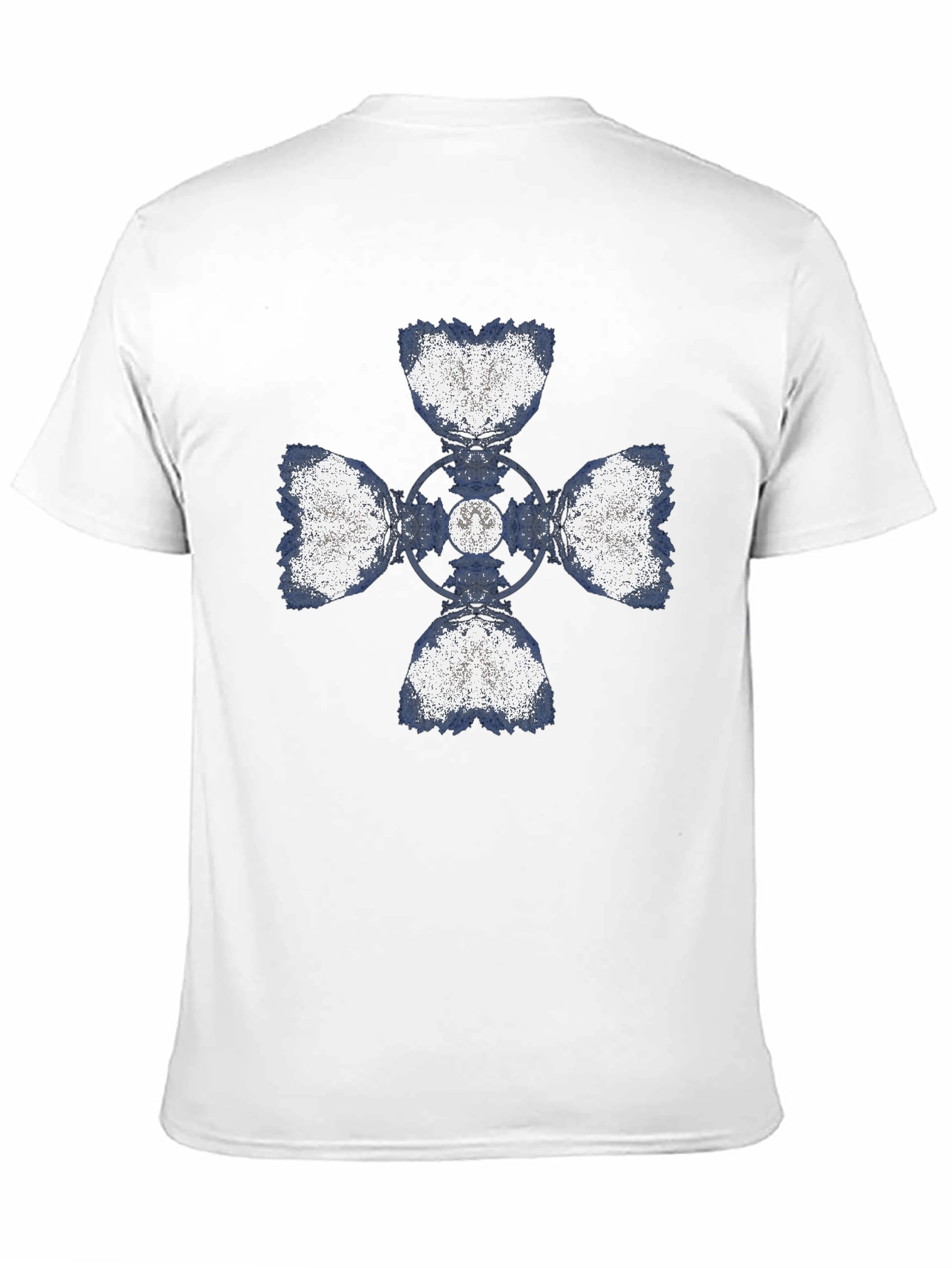 Abstract Cross Graphic Print T-Shirt - Black