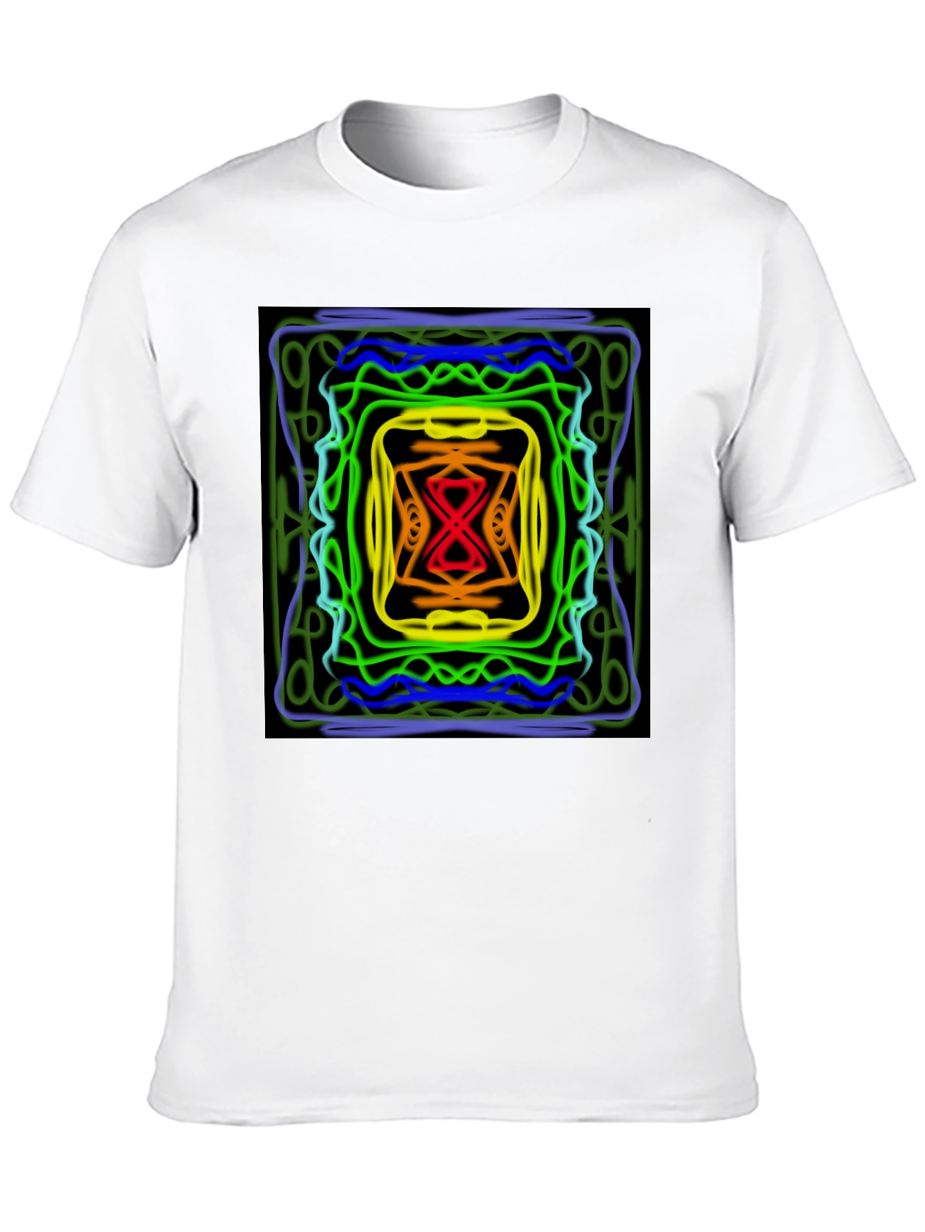 Abstract Graphic Print Black T-Shirt