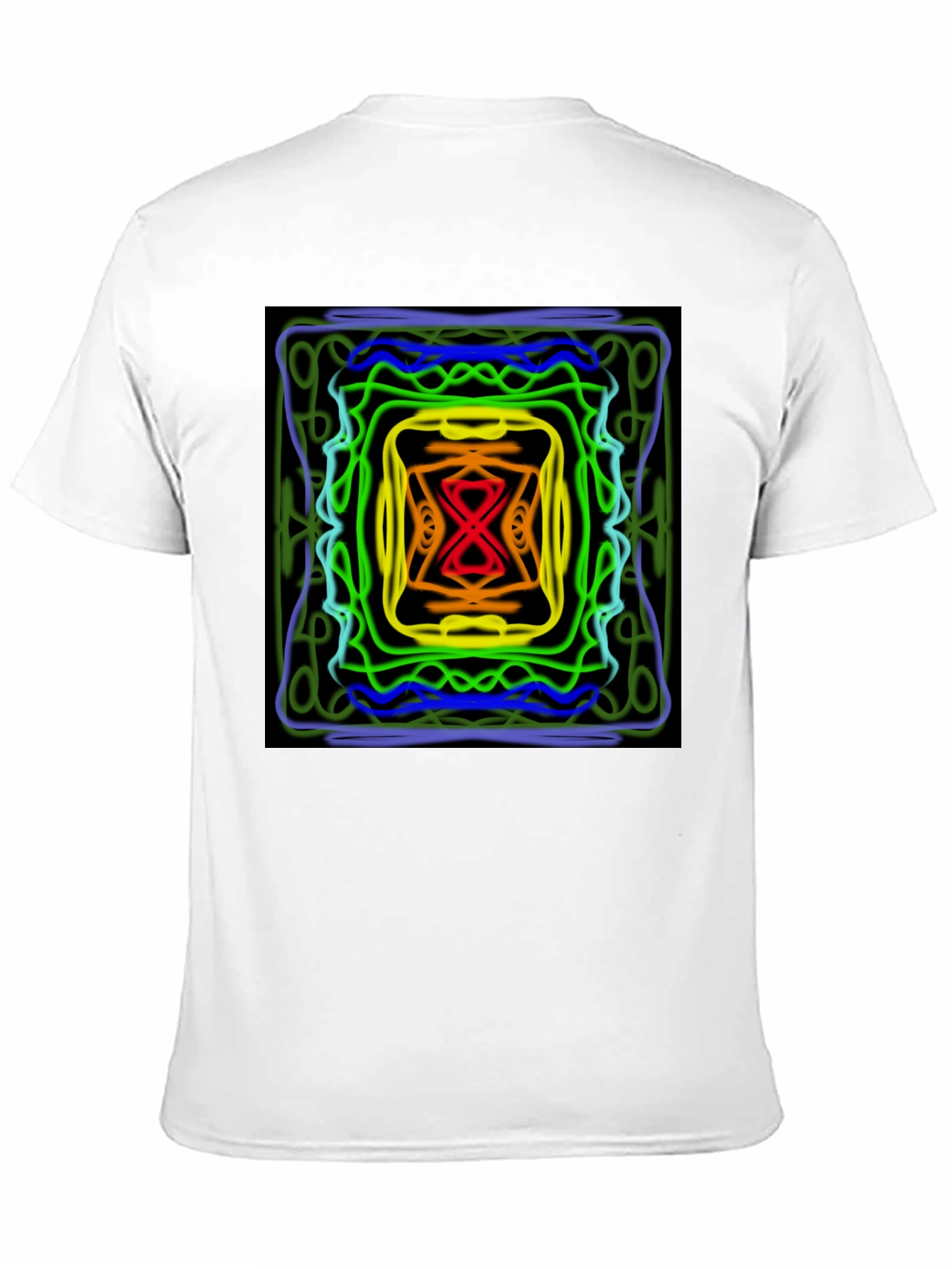 Abstract Graphic Print Black T-Shirt